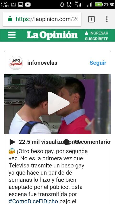 Beso Gay Causa Revuelo En Televisa | LGBT+ ♡ Amino