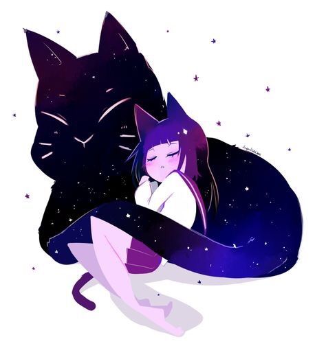 Galaxy cat girls | Virtual Space Amino