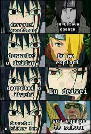 Pros que diziam que o sasuke era foda | Naruto/Boruto Amino™ Amino