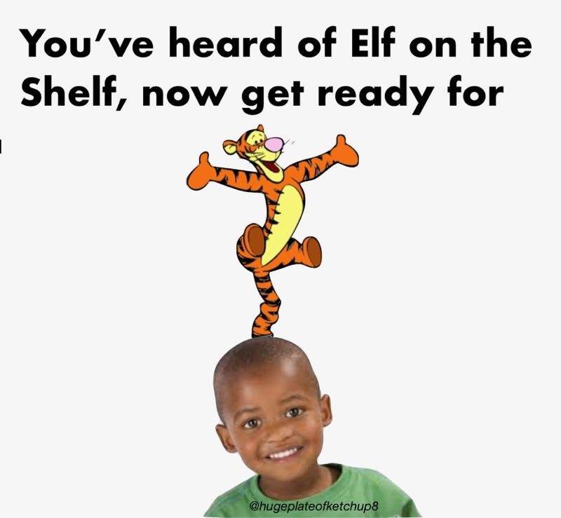 Who wants a elf on the shelf meme.