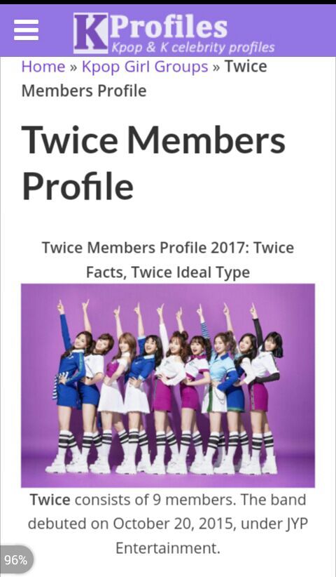 Twice Member Profile | Twice (트와이스)ㅤ Amino
