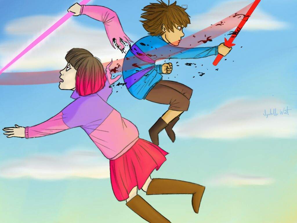 Glitchtale Frisk And Betty Fight Undertale Amino