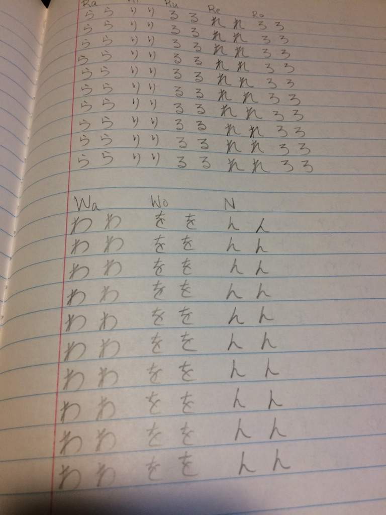 My Hiragana Notebook All the rest Japanese School Amino