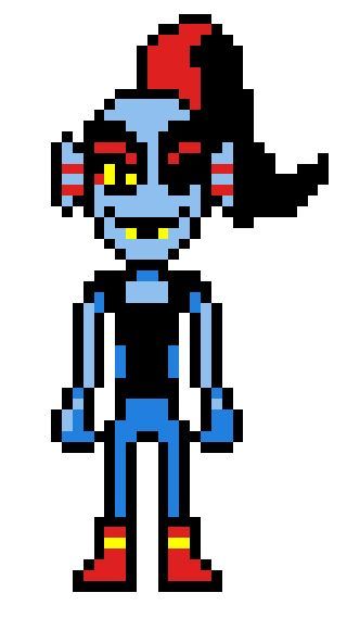 Pixel art undyne | Undertale - Français [UT-FR] Amino