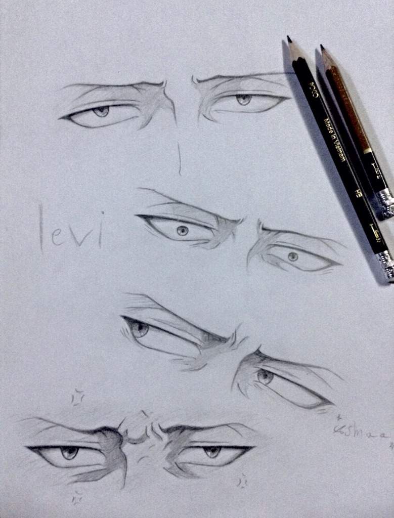 كيفيه رسم عيون ليفاي اكرمان? | ATTACK ON TITAN |هجوم العمالقة Amino