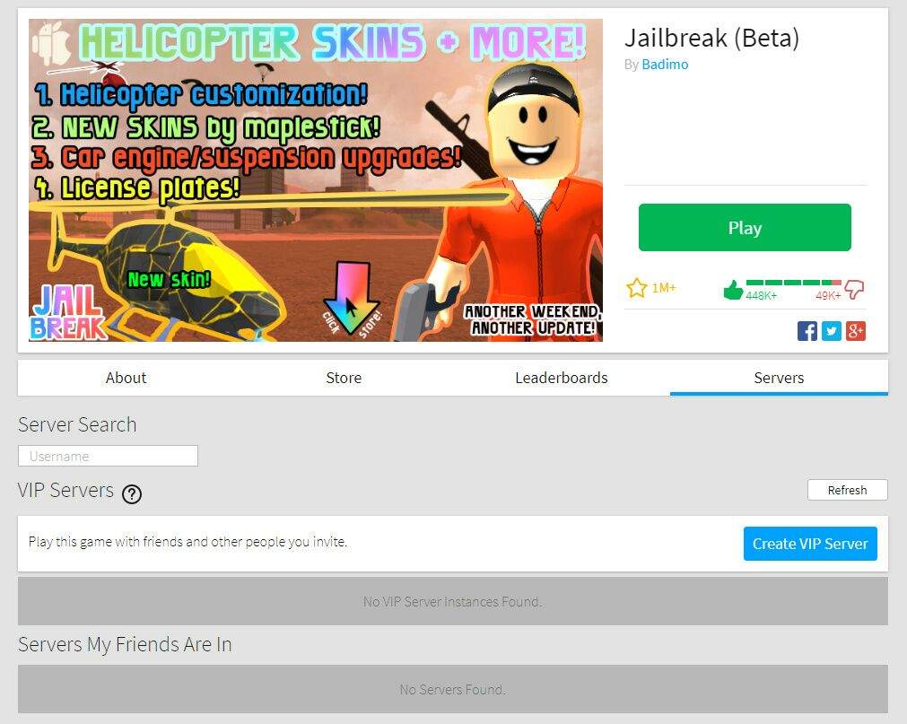 How To Make A Free Vip Server On Roblox Jailbreak New Codes In Make Robux 2019 - roblox jailbreak 10 free vip servers join now for free