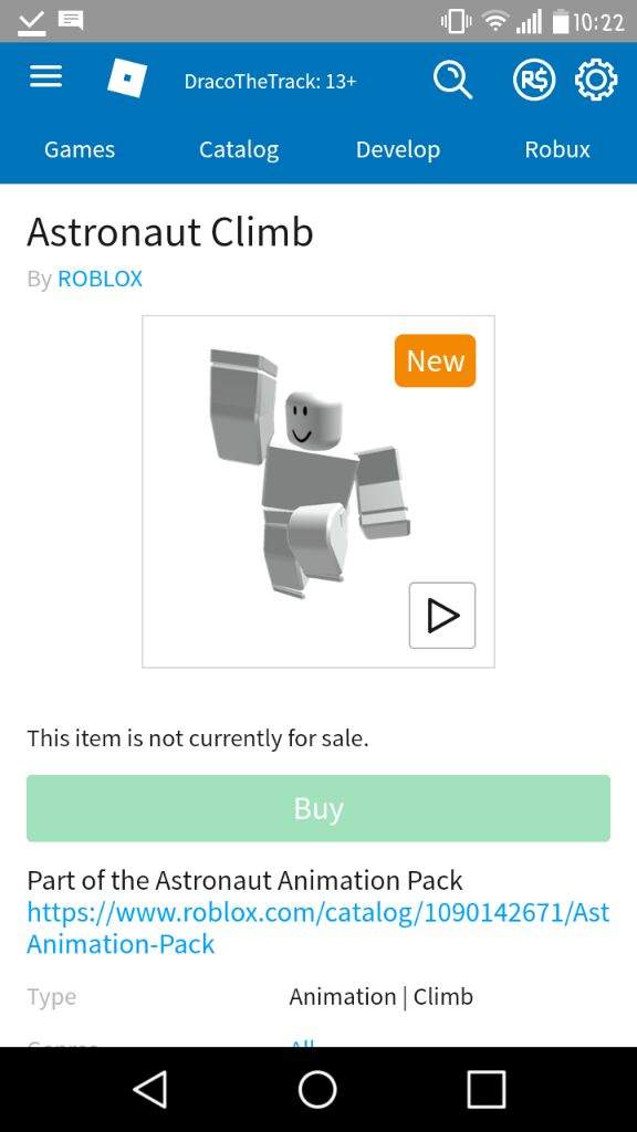 Astronaut Animation Pack Wiki Roblox Amino En Espanol Amino - r15 idle roblox id