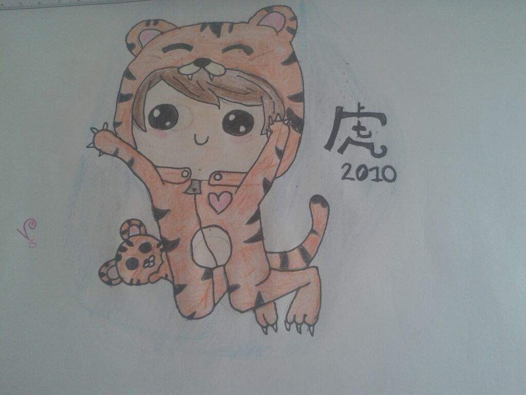 Tigre kawaii (en realida es un niño disfrazado de tigre XD) | •Dibujos y  Animes• Amino