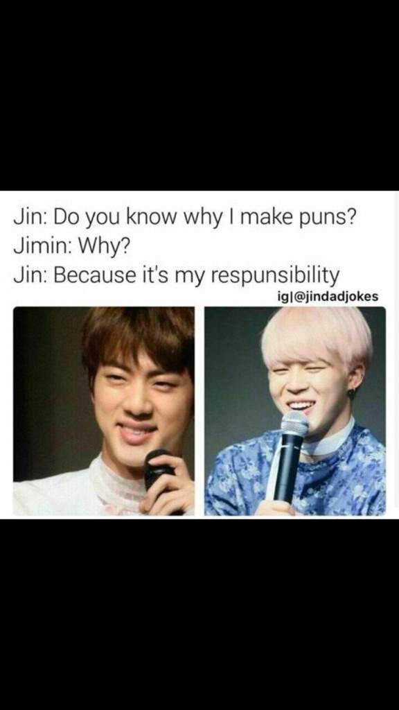 Jin’s Dad Jokes Pt1. | ARMY's Amino