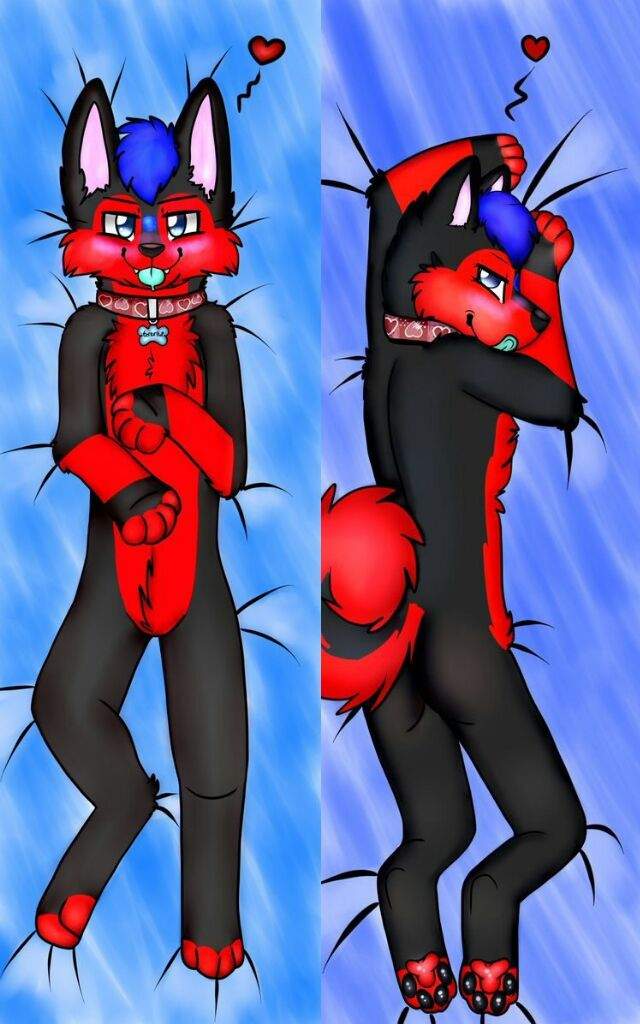 Body Pillow Design Crystal Furry Amino