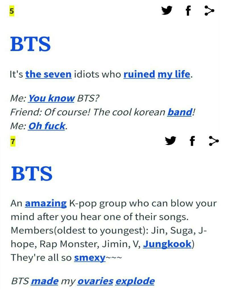 BTS meets Urban Dictionary ARMY's Amino