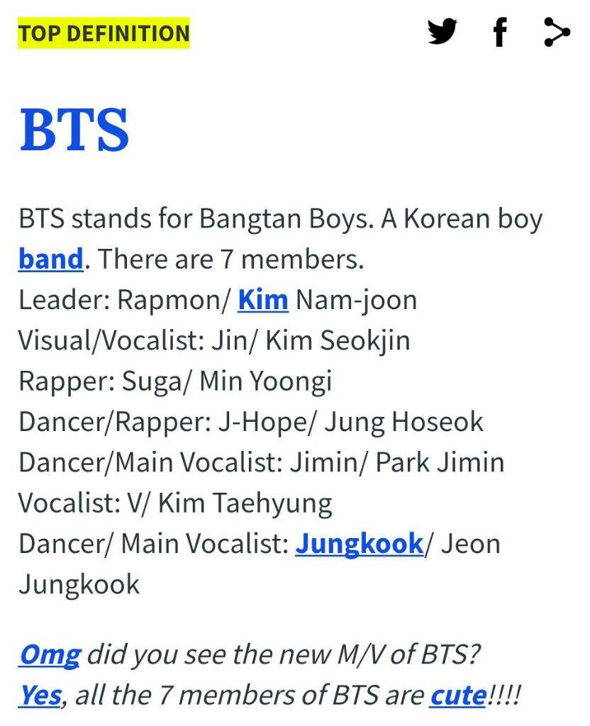 Bts Acronym Urban Dictionary