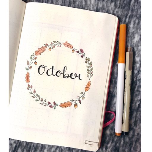 October cover page! | Bullet Journal Amino