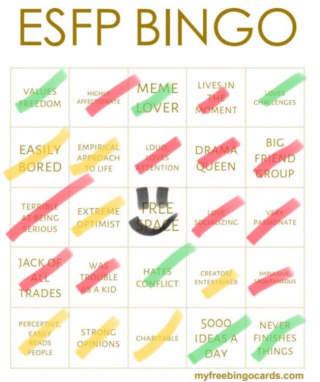 All the MBTI Bingo Cards 😱 Myers Briggs [MBTI] Amino