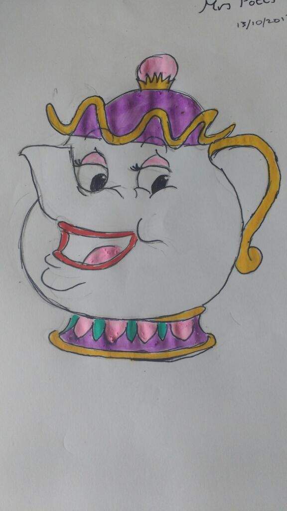 Beauty And The Beast Drawings And Coloured Lumiere And Mrs Potts Beauty And The Beast Amino