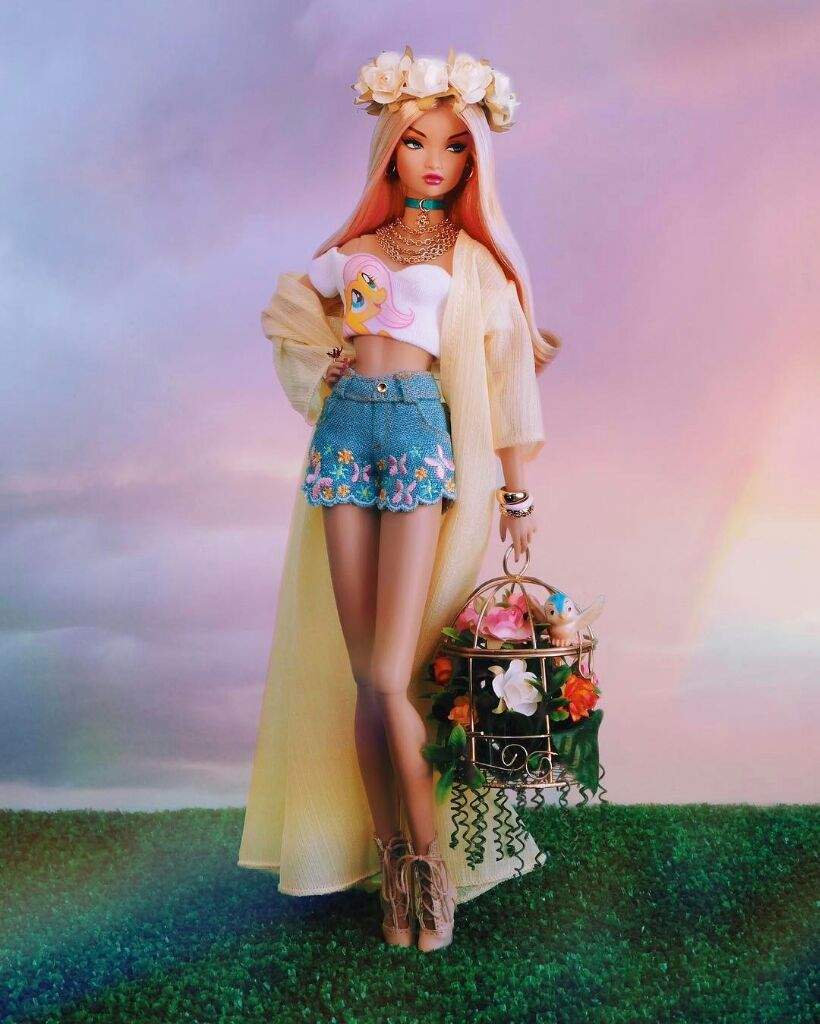 fluttershy barbie doll