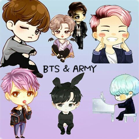 Bts chibis vs sus dibujos (osea sus emojis/stickers) | ARMY's Amino Amino