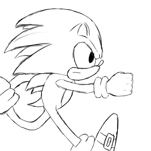 Classic Sonic Sketch(with color) | Sonic the Hedgehog! Amino