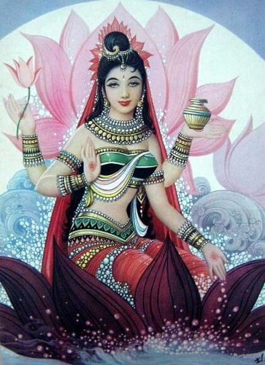 Lakshmi, Goddess of Wealth and Prosperity, Hinduism. | Mythology ...