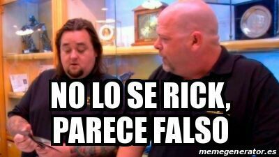 No lo c Rick Parece falso