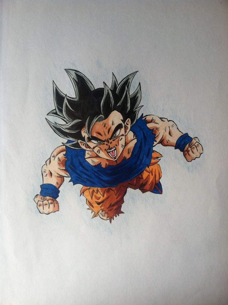 Drawing of Ultra Instinct Goku | DragonBallZ Amino