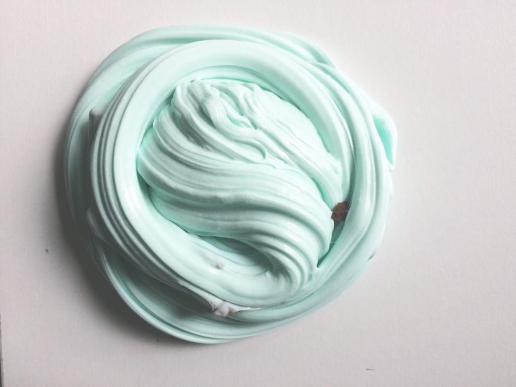 Mint Choco Chip Soft Serve/Cream Cheese Slime! | 💙Slime Amino💙 Amino