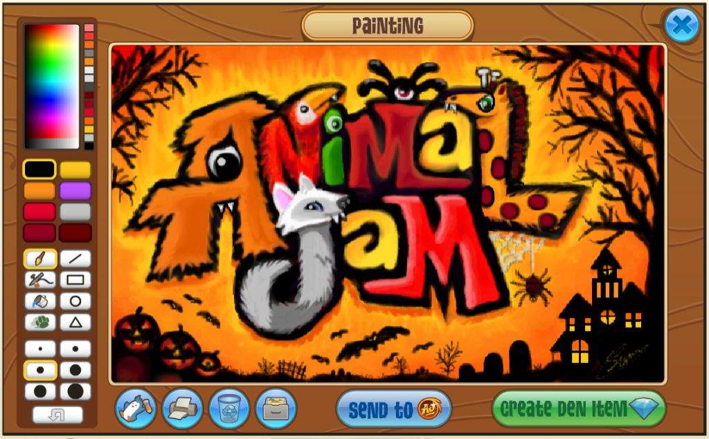 Animal jam Halloween art | AJ Amino Amino