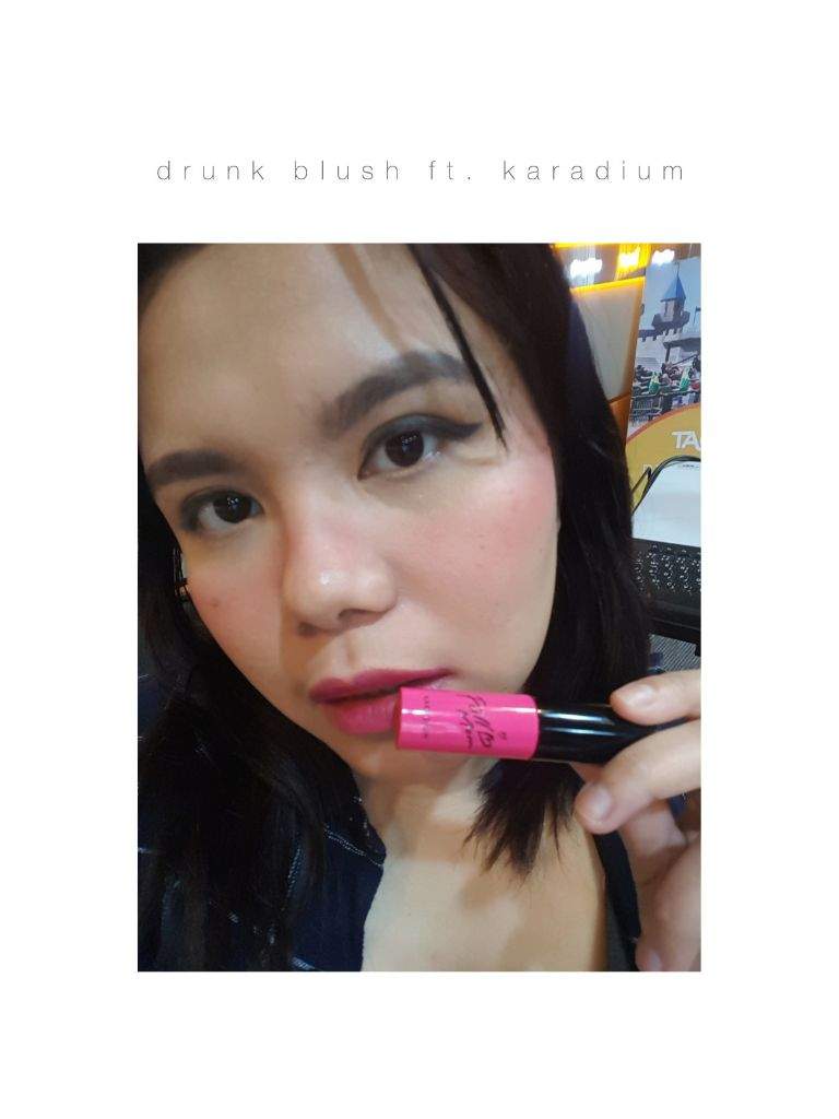 'Drunk Blush' trend Using Karadium Lip Tint Korean