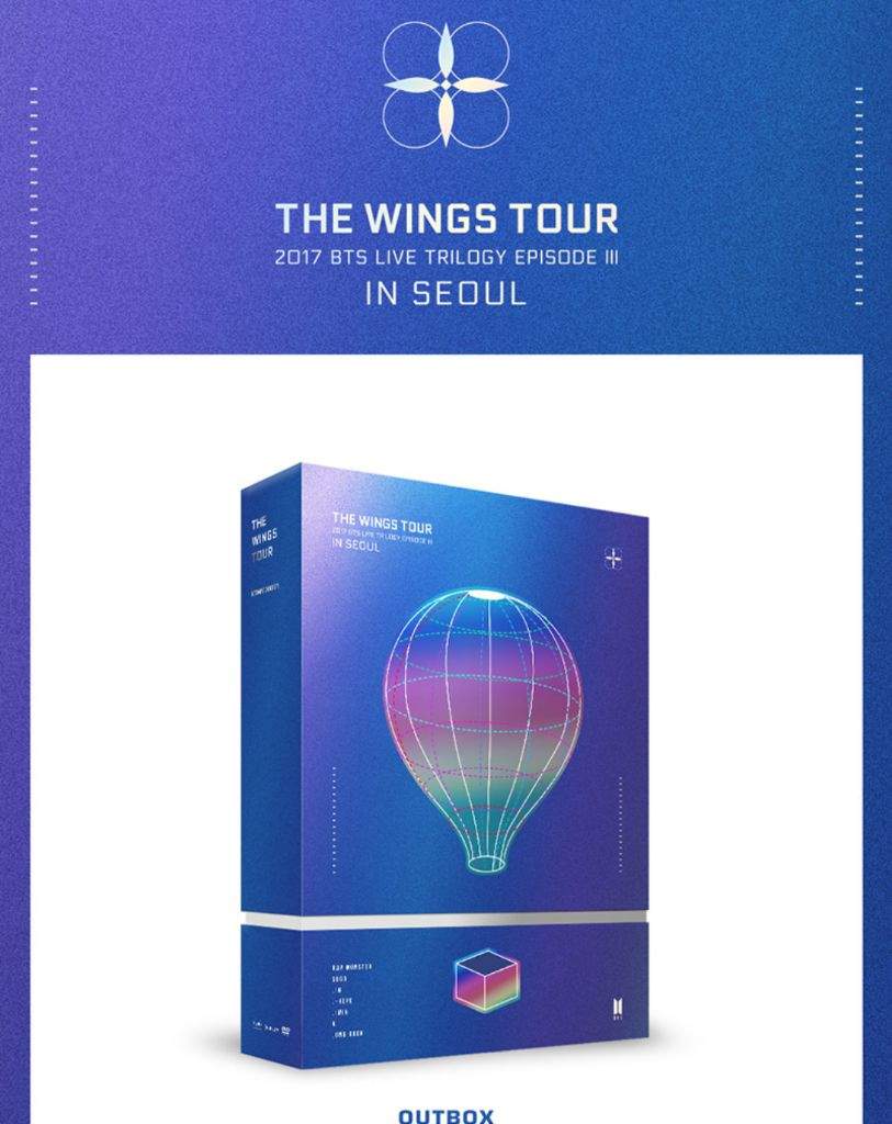 2017 BTS Live Trilogy EPISODE III THE WINGS TOUR in Seoul DVD 