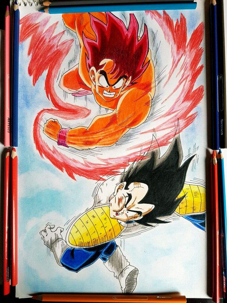 goku vs vegeta oozaru