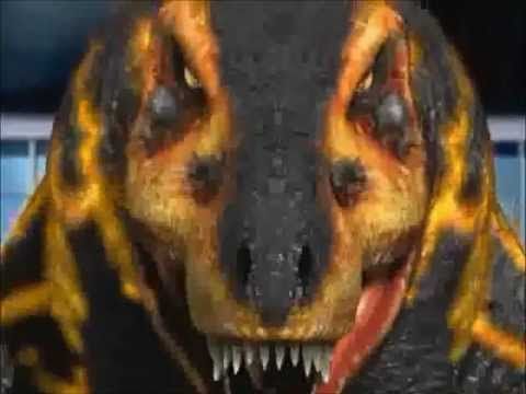 black and red t rex