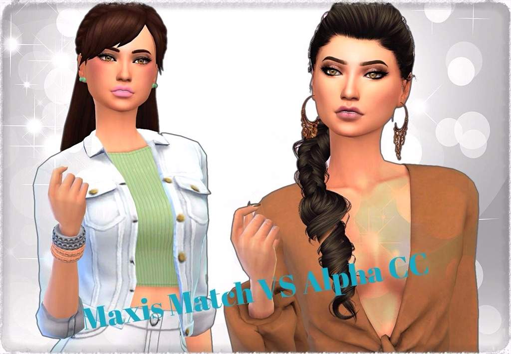 Maxis Match VS Alpha CC | Sims Amino