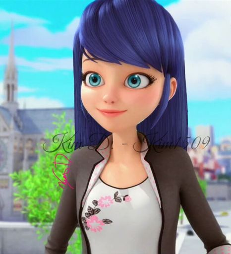 Marinette with her hair down (By Kim1509) | Miraculous Amino