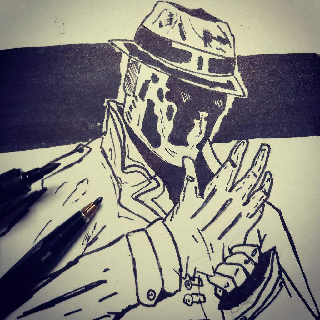 Rorschach FanArt//watchmen | Art Amino