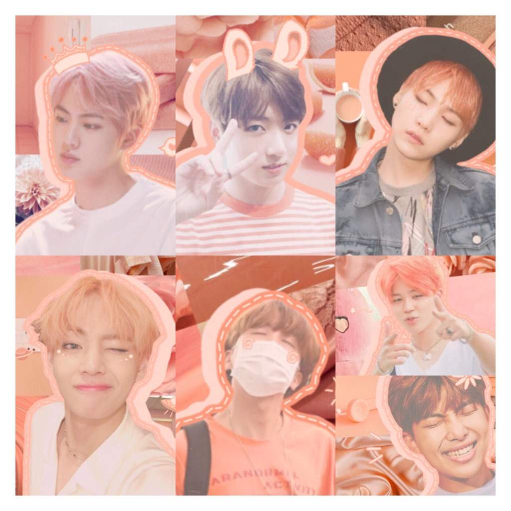 Bts Peach Colour Aesthetics V K O O K Amino 9512