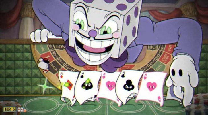cuphead king dice
