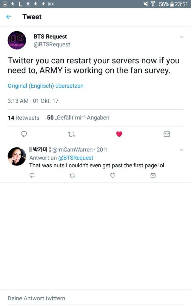 BTS Survey Tweets collection ARMY's Amino