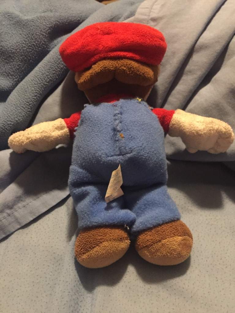 mario plush with removable hat