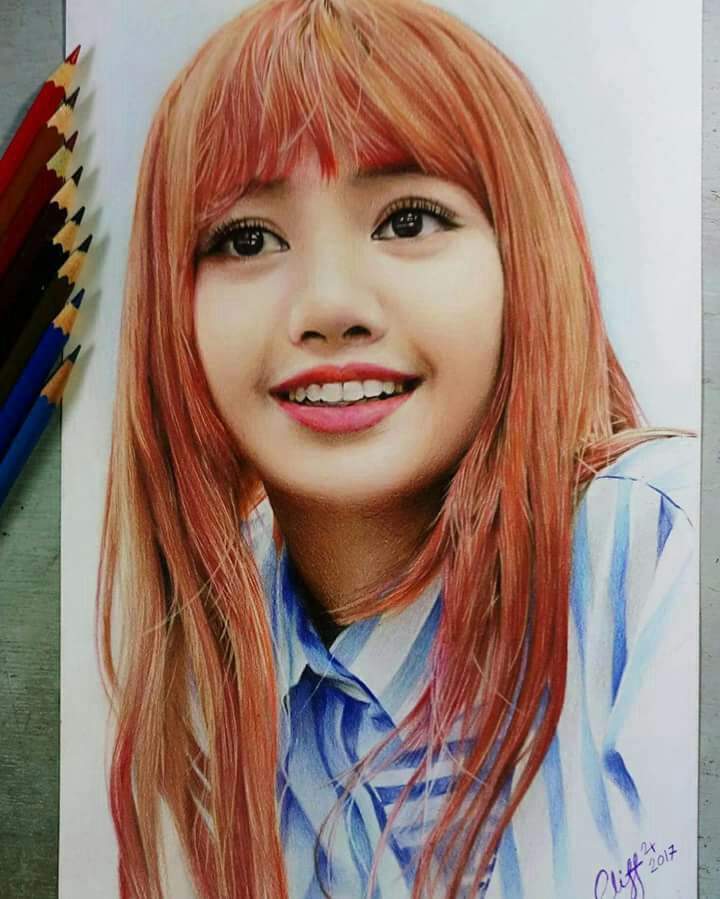 Buy Blackpink Lisa Drawing Print A5 Online in India - Etsy