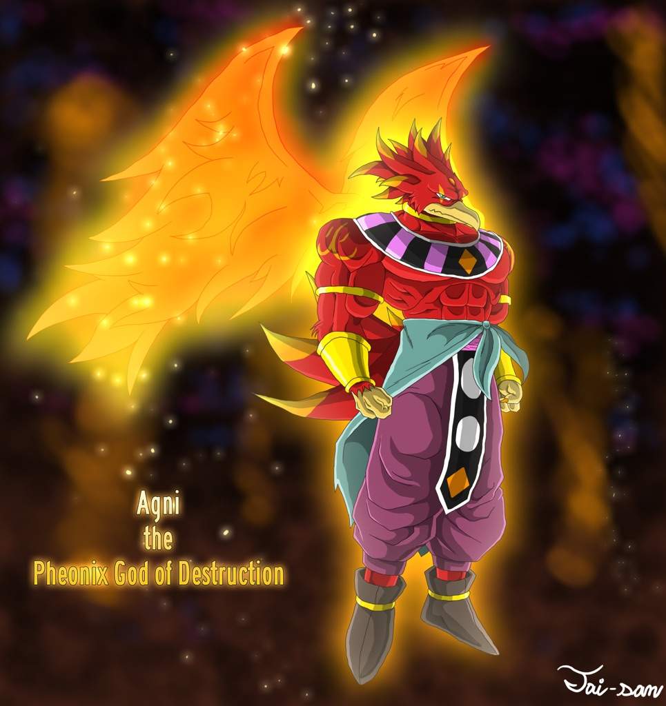 Agni the Phoenix God of Destruction -Digital Art/New Character.