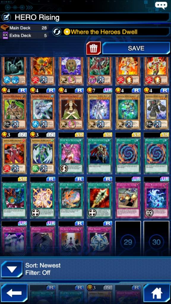 Hero Deck YuGiOh! Duel Links! Amino