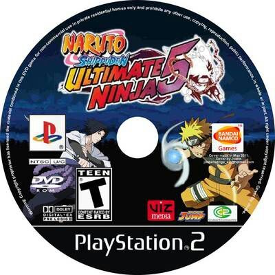 naruto shippuden ultimate ninja 5 ps2 cd