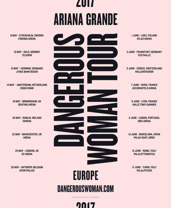 European Dates Ariana Grande Amino
