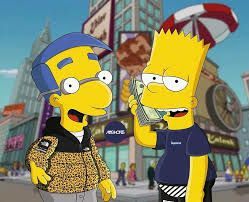 Bart and his friend wearing supreme | Wiki | Sneakerheads Amino