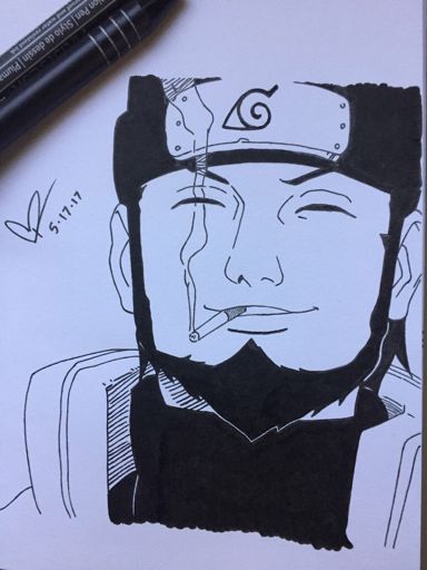 Asuma Sarutobi from Naruto Shippuden Anime | New 2017 Speed Drawing ...