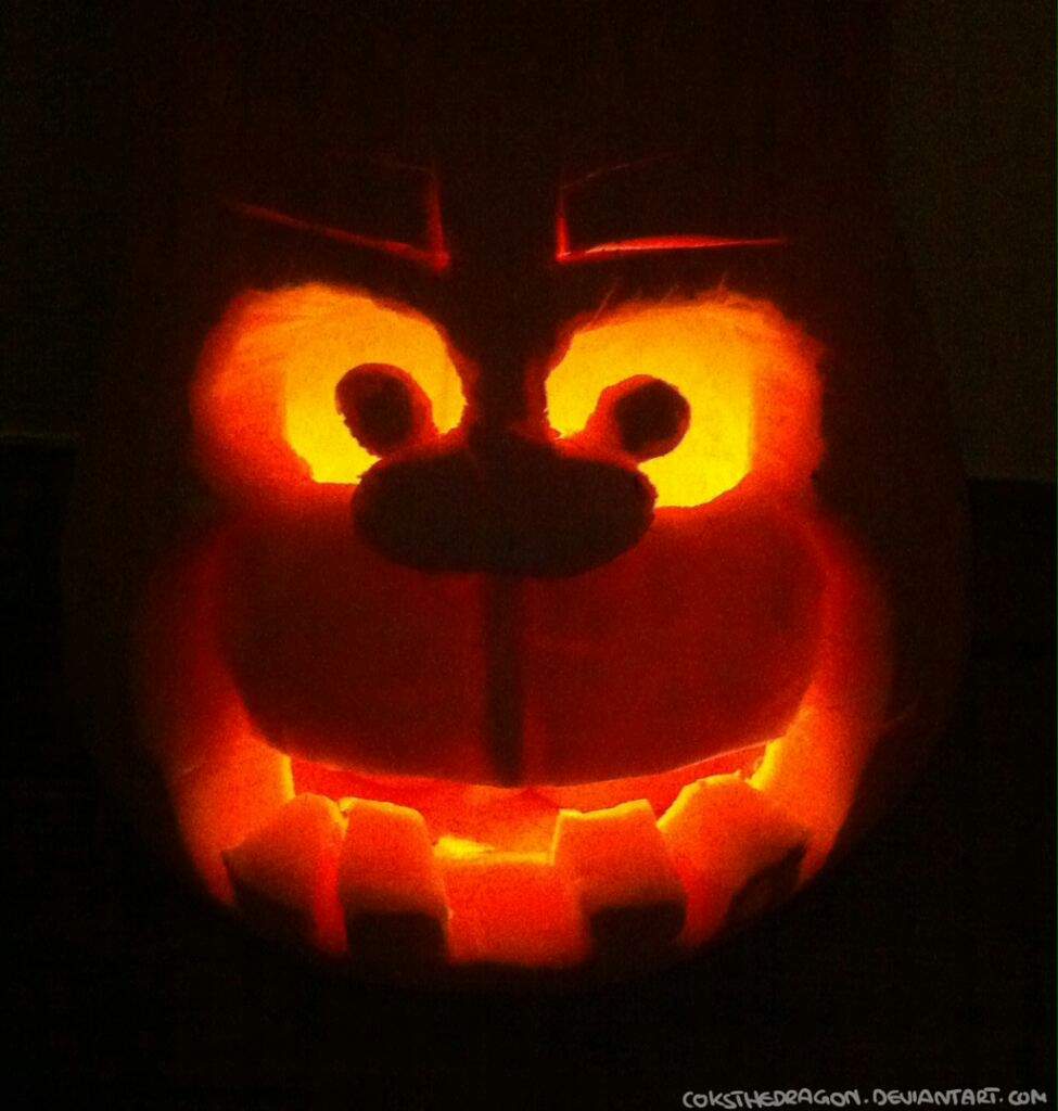 My pumkin. I copied off an image them me and my father carved it | Five ...