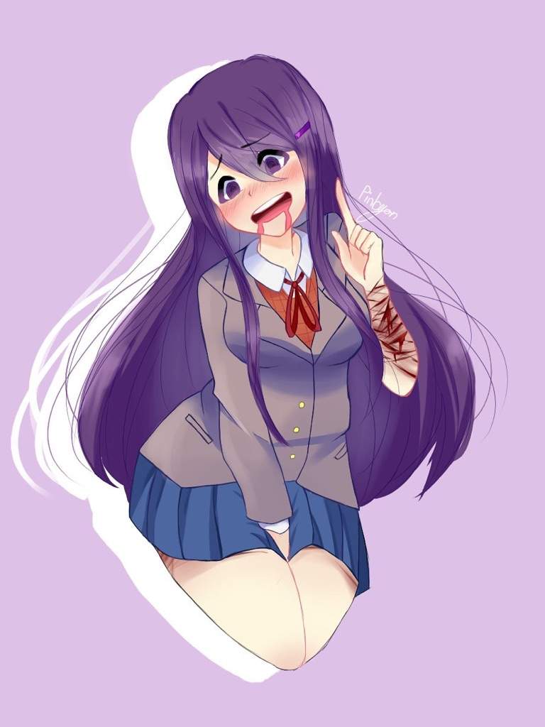 Yuri! ((selfharm and spoiler warning!)) | Doki Doki Literature Club! Amino