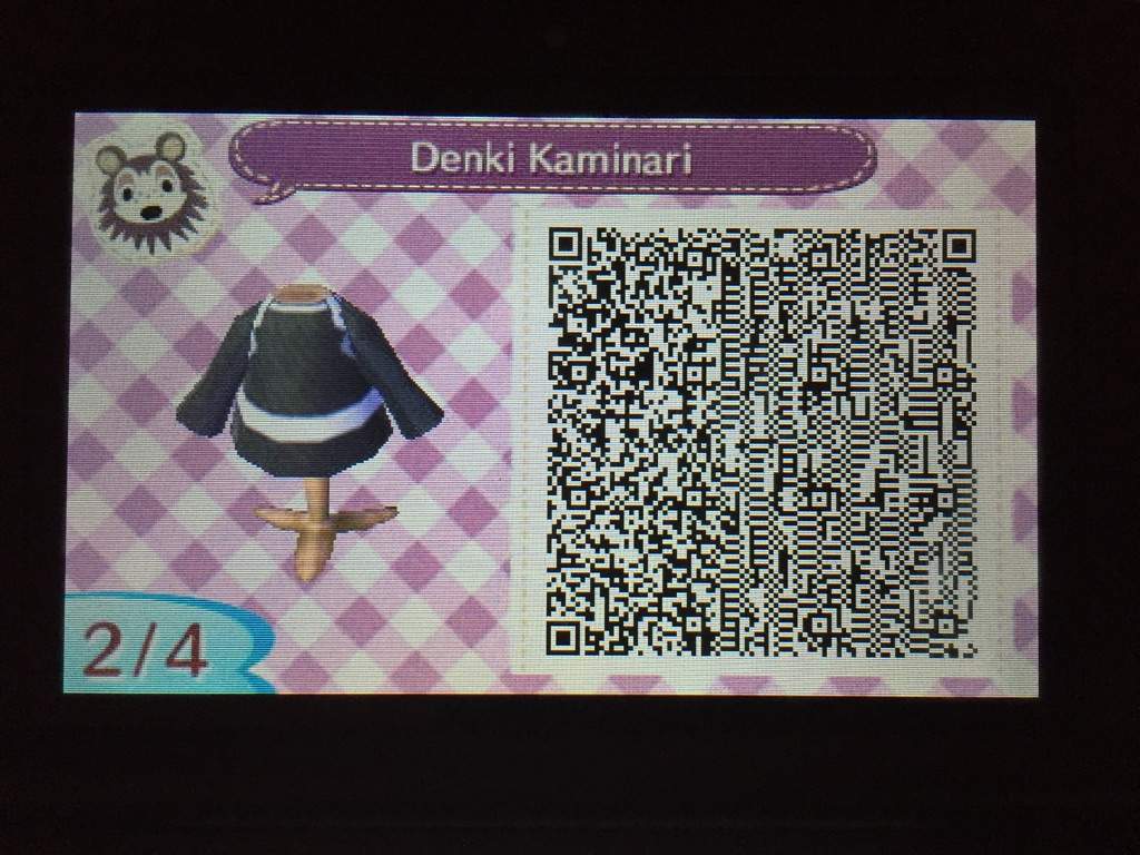 Animal Crossing New Leaf Qr Code Denki Kaminari My Hero Academia
