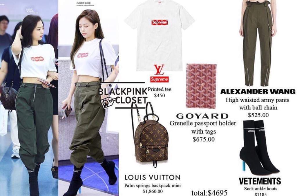 blackpink jennie clothes