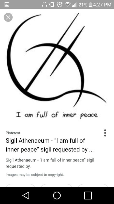 Sigil For Inner Peace